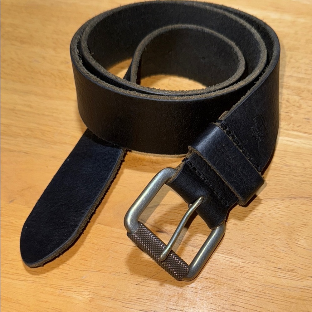 Timberland Black Leather Belt